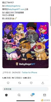 Baby Doge NFT售罄,Opensea地板价已上涨185% - 屯币呀