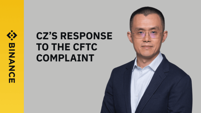币安：CZ对美国商品期货交易委员（CFTC）诉讼的回应 - 屯币呀